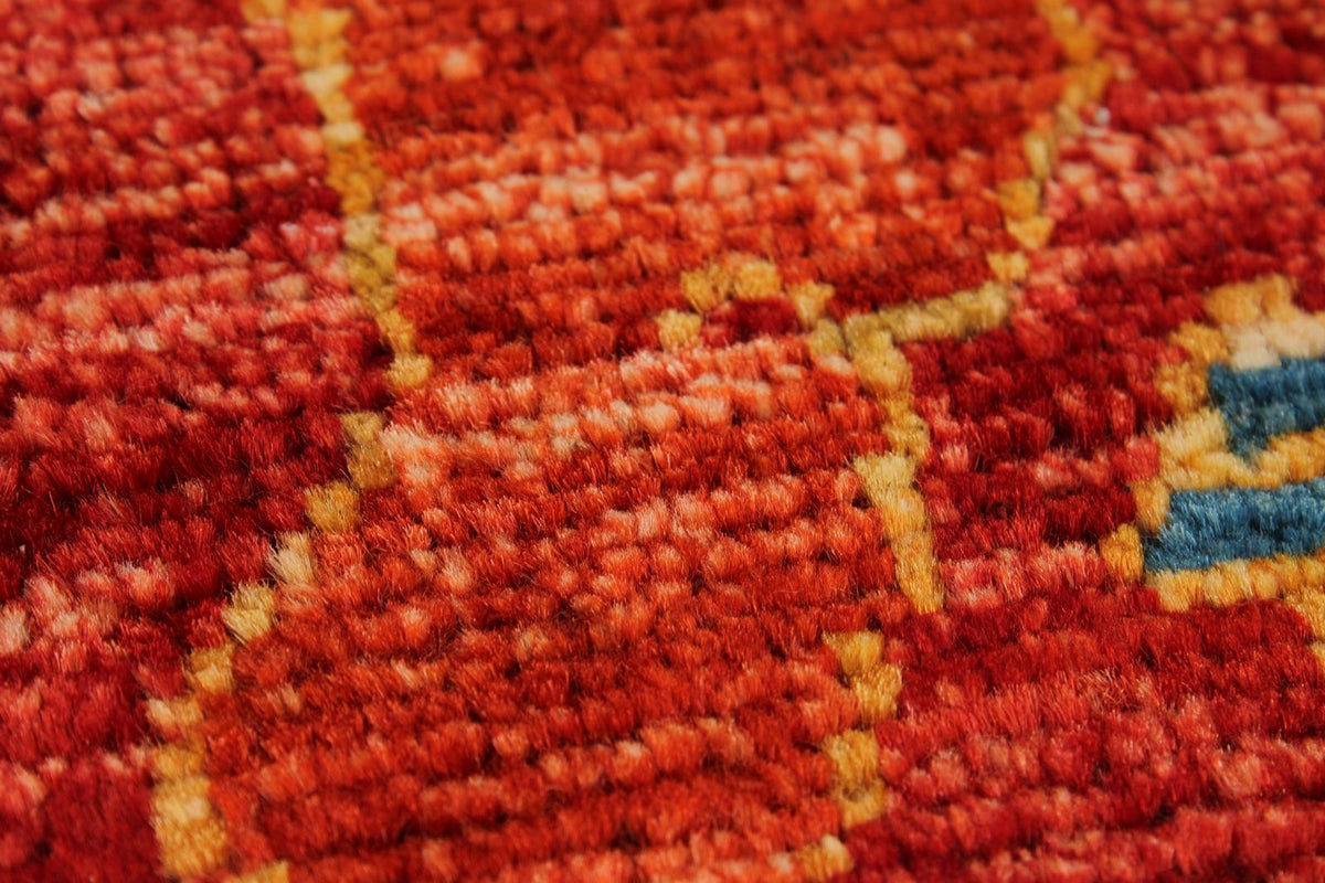 10x14 Red and Navy Anatolian Traditional Rug