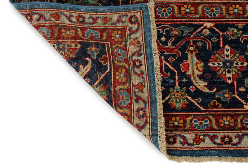 10x14 Rust and Navy Anatolian Traditional Rug