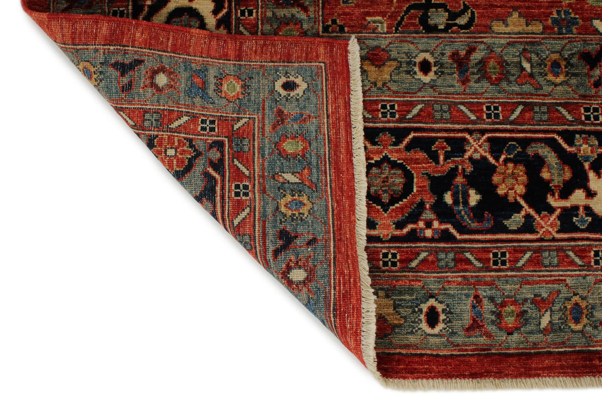 10x14 Rust and Navy Anatolian Traditional Rug
