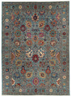 10x14 Light Blue and Multicolor Anatolian Traditional Rug