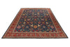 10x14 Navy and Red Anatolian Traditional Rug