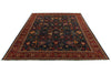 10x14 Navy and Red Anatolian Traditional Rug