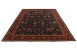 10x14 Navy and Red Anatolian Traditional Rug