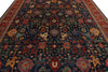 10x14 Navy and Red Anatolian Traditional Rug