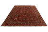 10x14 Red and Multicolor Anatolian Traditional Rug