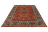 10x14 Rust and Light Blue Anatolian Traditional Rug