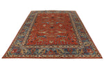 10x14 Rust and Light Blue Anatolian Traditional Rug