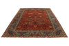 10x14 Rust and Light Blue Anatolian Traditional Rug