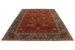 10x14 Rust and Light Blue Anatolian Traditional Rug