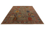 10x13 Gray and Multicolor Anatolian Traditional Rug