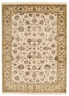 5x7 Ivory and Beige Turkish Silk Rug