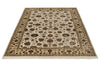 5x7 Ivory and Beige Turkish Silk Rug