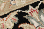 5x7 Black and Black Turkish Silk Rug
