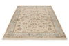 5x7 Ivory and Light Blue  Turkish Silk Rug