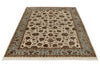 5x7 Ivory and Light Blue  Turkish Silk Rug