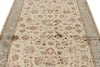5x7 Ivory and Light Blue  Turkish Silk Rug