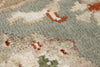 5x7 Ivory and Light Blue  Turkish Silk Rug