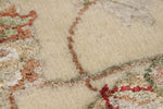5x7 Ivory and Black Turkish Silk Rug
