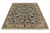 5x7 Light Blue and Ivory Turkish Silk Rug