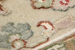 5x7 Light Blue and Ivory Turkish Silk Rug