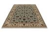 6x9 Light Blue and Ivory Turkish Silk Rug