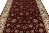 6x9 Red and Ivory Turkish Silk Rug