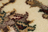 5x7 Ivory and Ivory Turkish Silk Rug