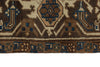 7x9 Ivory and Brown Turkish Oushak Rug