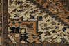 7x9 Ivory and Brown Turkish Oushak Rug