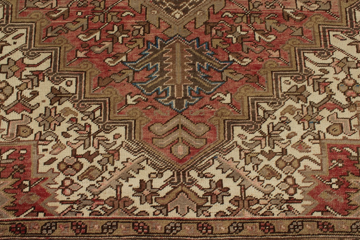 8x10 Ivory and Brown Anatolian Persian Rug