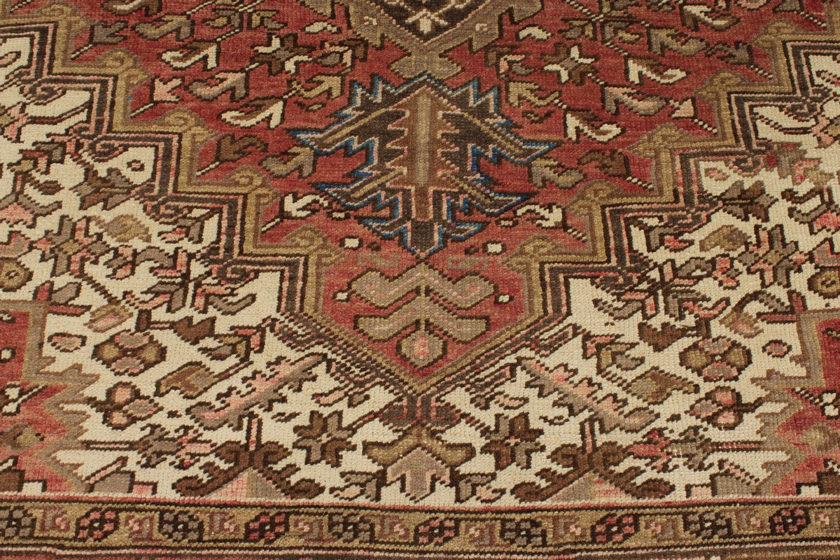 8x10 Ivory and Brown Anatolian Persian Rug