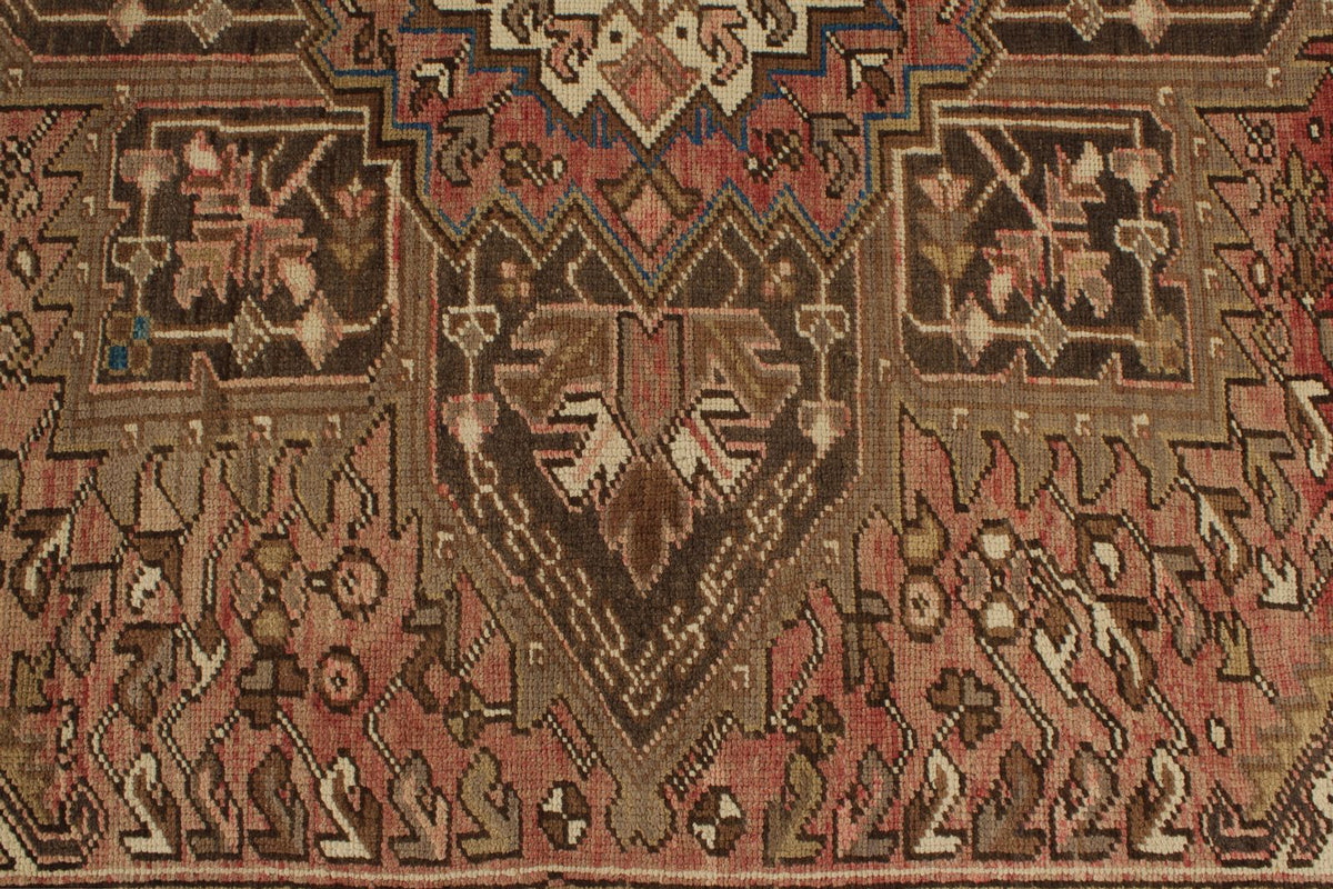 8x10 Ivory and Brown Anatolian Persian Rug