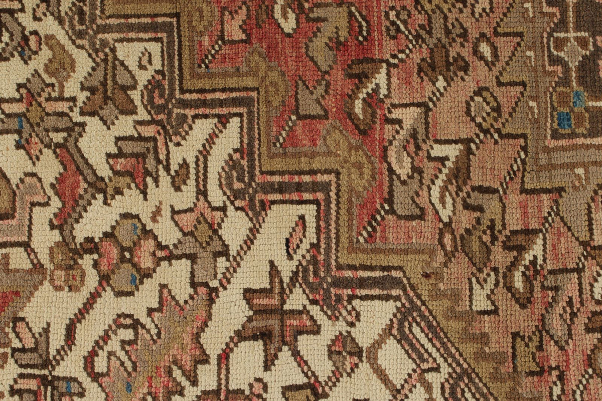 8x10 Ivory and Brown Anatolian Persian Rug