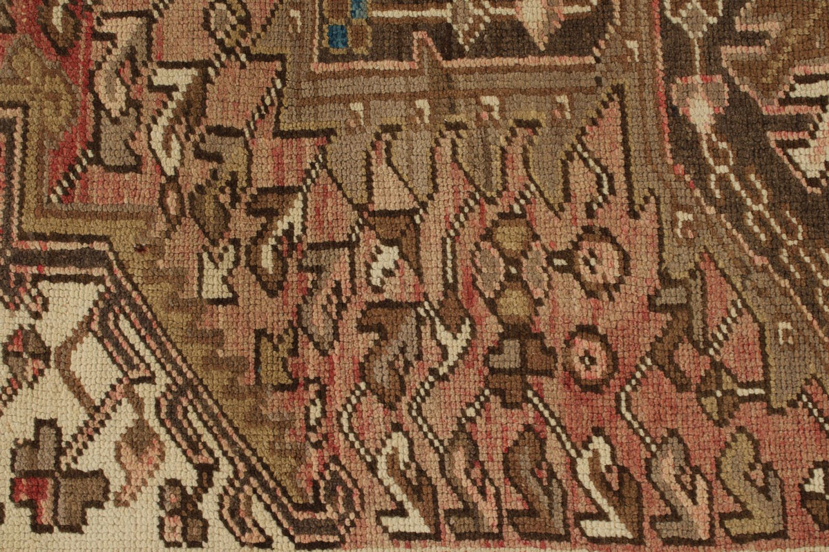 8x10 Ivory and Brown Anatolian Persian Rug