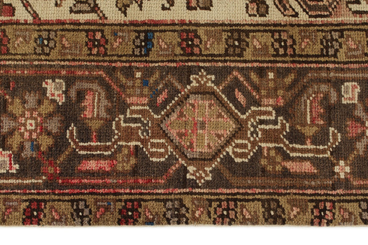 8x10 Ivory and Brown Anatolian Persian Rug