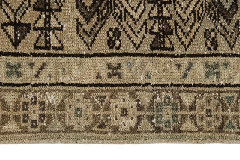 4x12 Ivory and Light Blue Turkish Oushak Runner