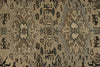 4x12 Ivory and Light Blue Turkish Oushak Runner