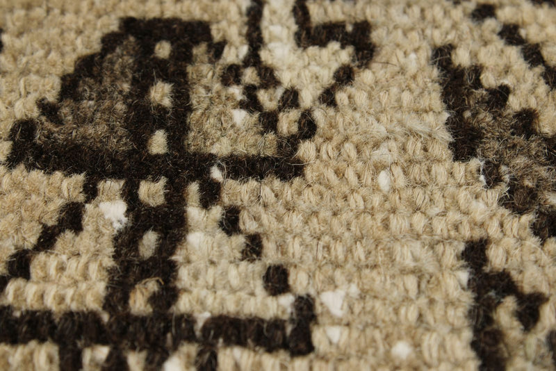 4x12 Ivory and Light Blue Turkish Oushak Runner