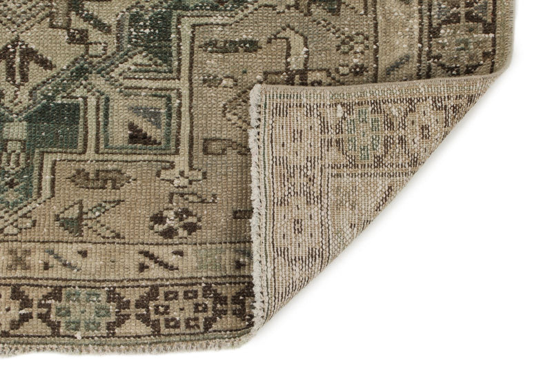 4x12 Ivory and Light Blue Turkish Oushak Runner