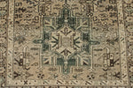 4x12 Ivory and Light Blue Turkish Oushak Runner