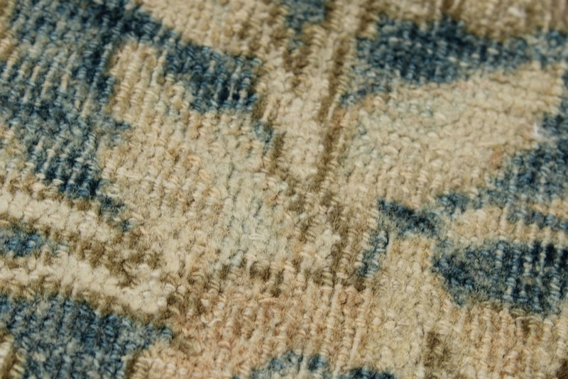 11x16 Ivory and Light Blue Turkish Oushak Rug
