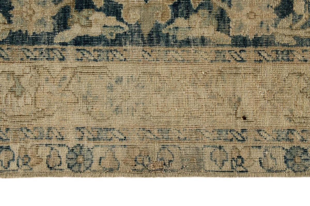 11x16 Ivory and Light Blue Turkish Oushak Rug
