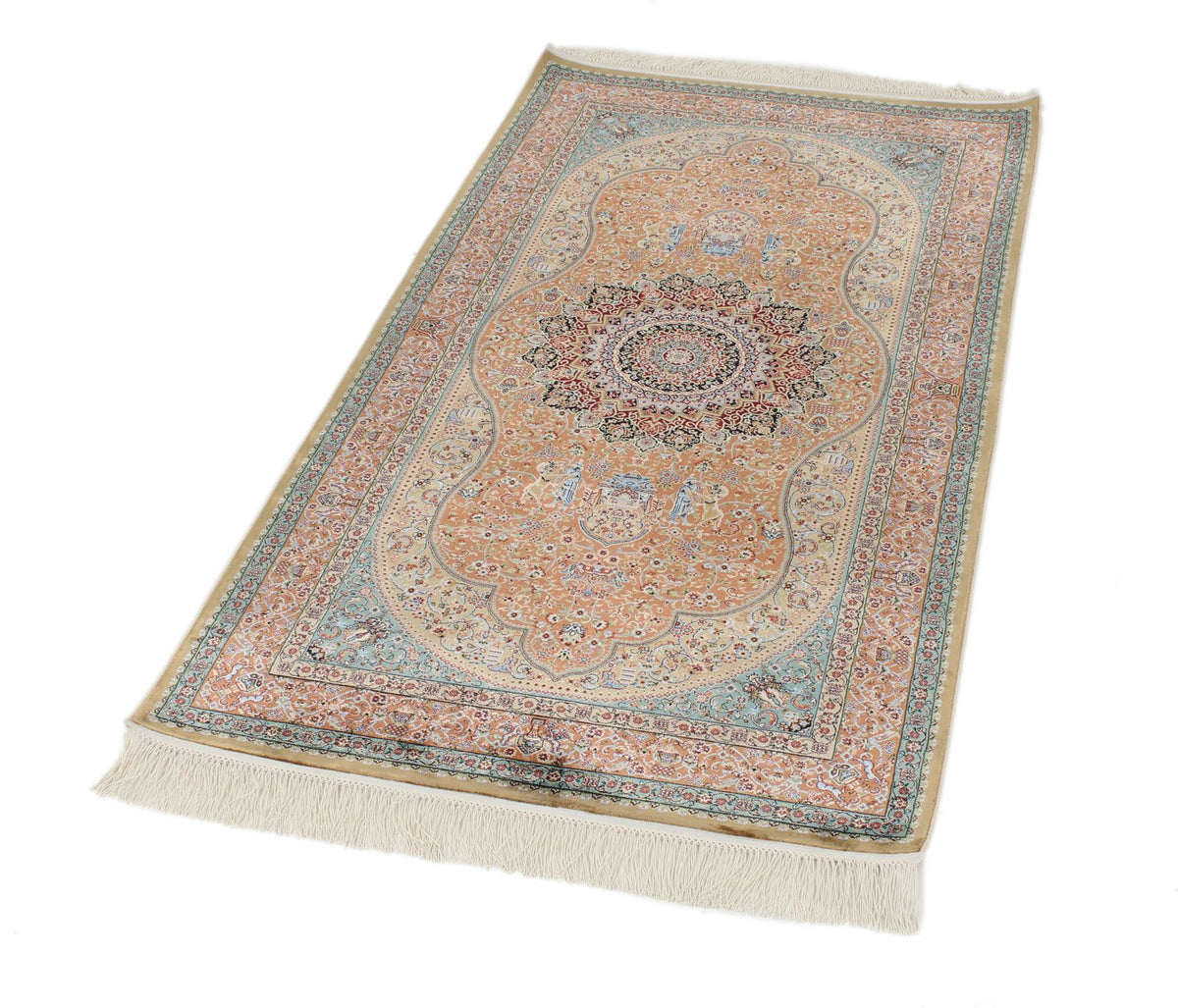 3x5 Brown and Multicolor Turkish Antep Rug