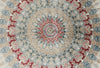 6x8 Ivory and Red Turkish Antep Rug