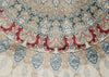 6x8 Ivory and Red Turkish Antep Rug