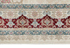 6x8 Ivory and Red Turkish Antep Rug