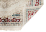 6x8 Ivory and Red Turkish Antep Rug
