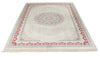6x8 Ivory and Red Turkish Antep Rug