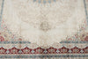 6x8 Ivory and Red Turkish Antep Rug