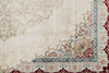 6x8 Ivory and Red Turkish Antep Rug